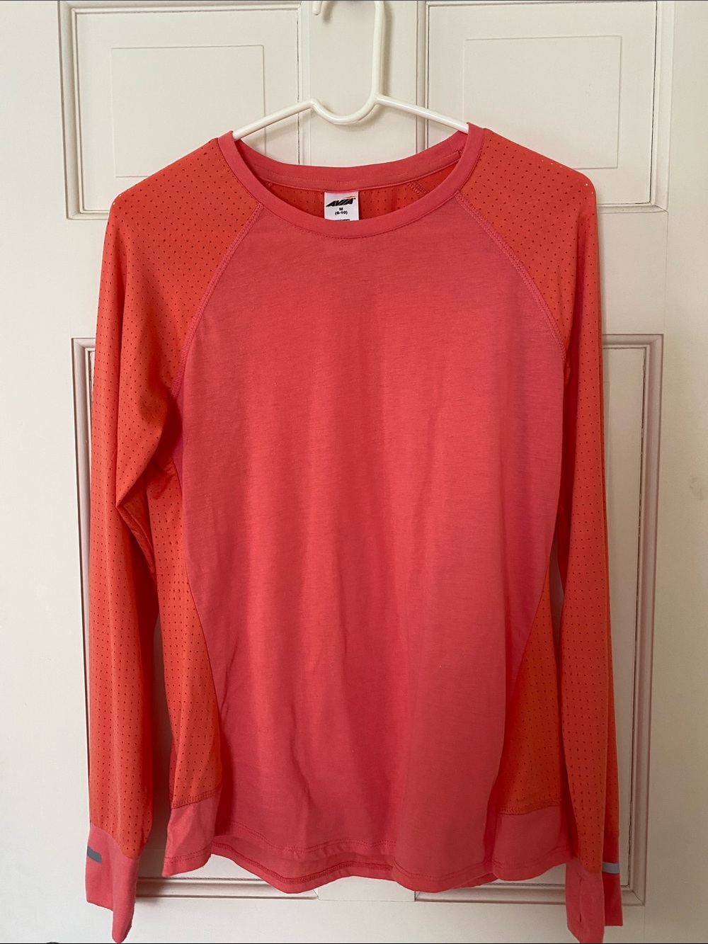 Avia Coral/Peach Long Sleeve Performance Tee